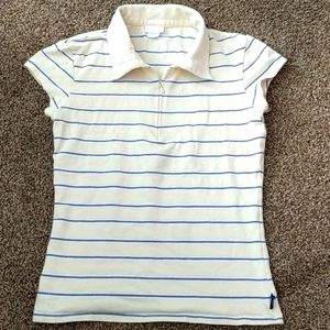 Quarter zip short sleeve polo